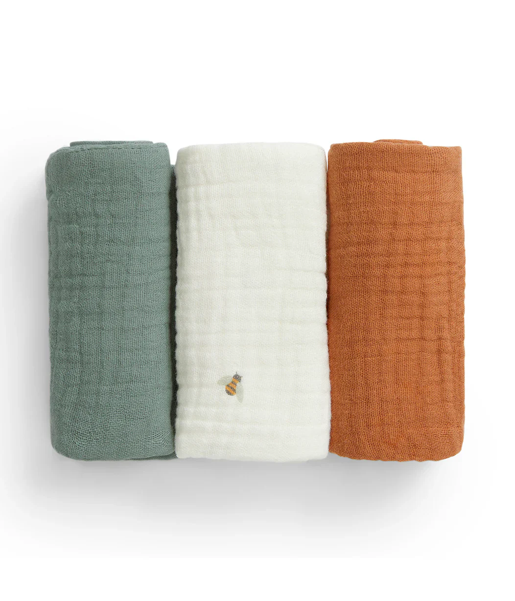 Baby Bath Bundle | Sage Bees | Cream Bees - Image 3