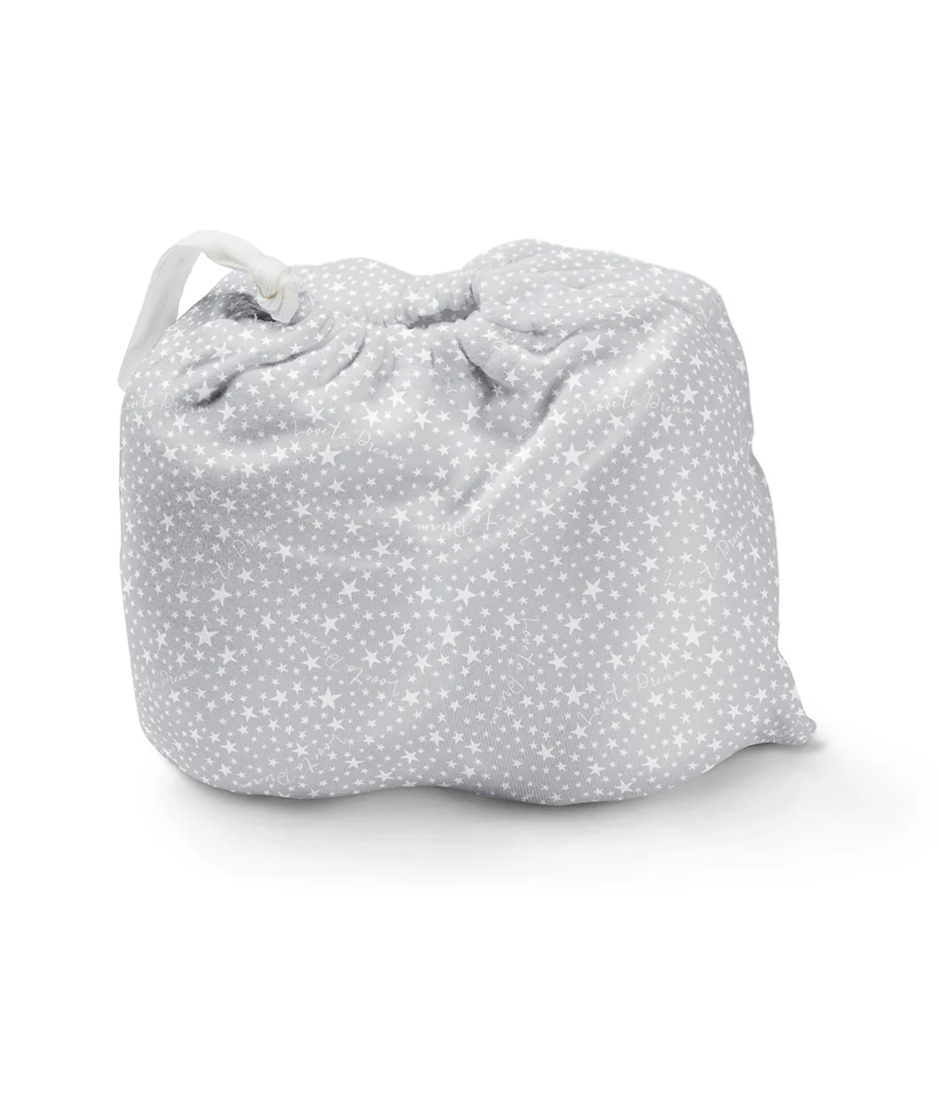 Fitted Bassinet/Basket Sheet Twin Pack Cotton Grey - Image 3