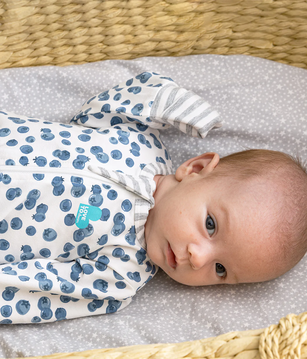 Footless Romper Cotton Denim Blueberries - Image 7