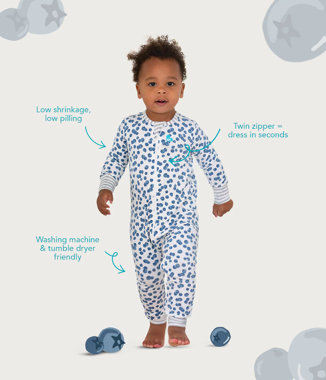Footless Romper Cotton Green Sliced - Image 4