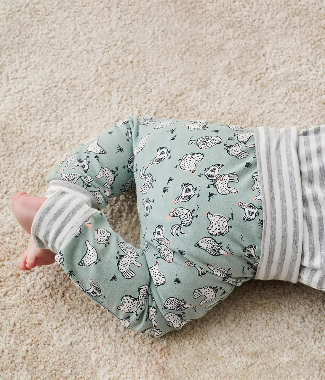 Leggings Cotton Olive Chicken Run - Image 5