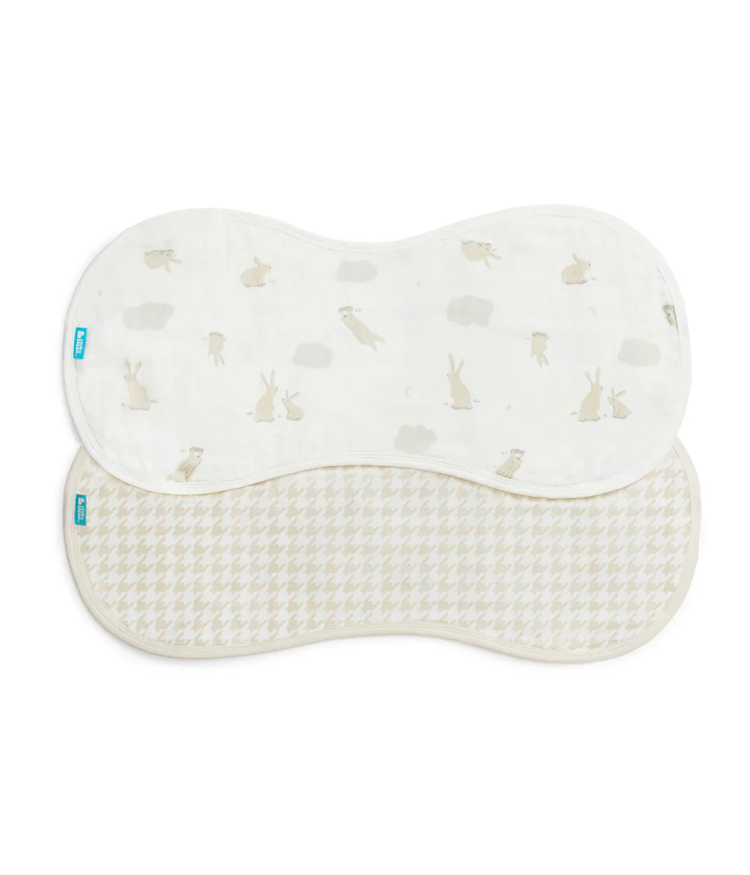 Newborn Ultimate Starter Bundle 1.0 TOG | Swaddle Up x2, Towel x2, Wash Cloth, Burp Cloths, Bibs | Houndstooth - Image 8