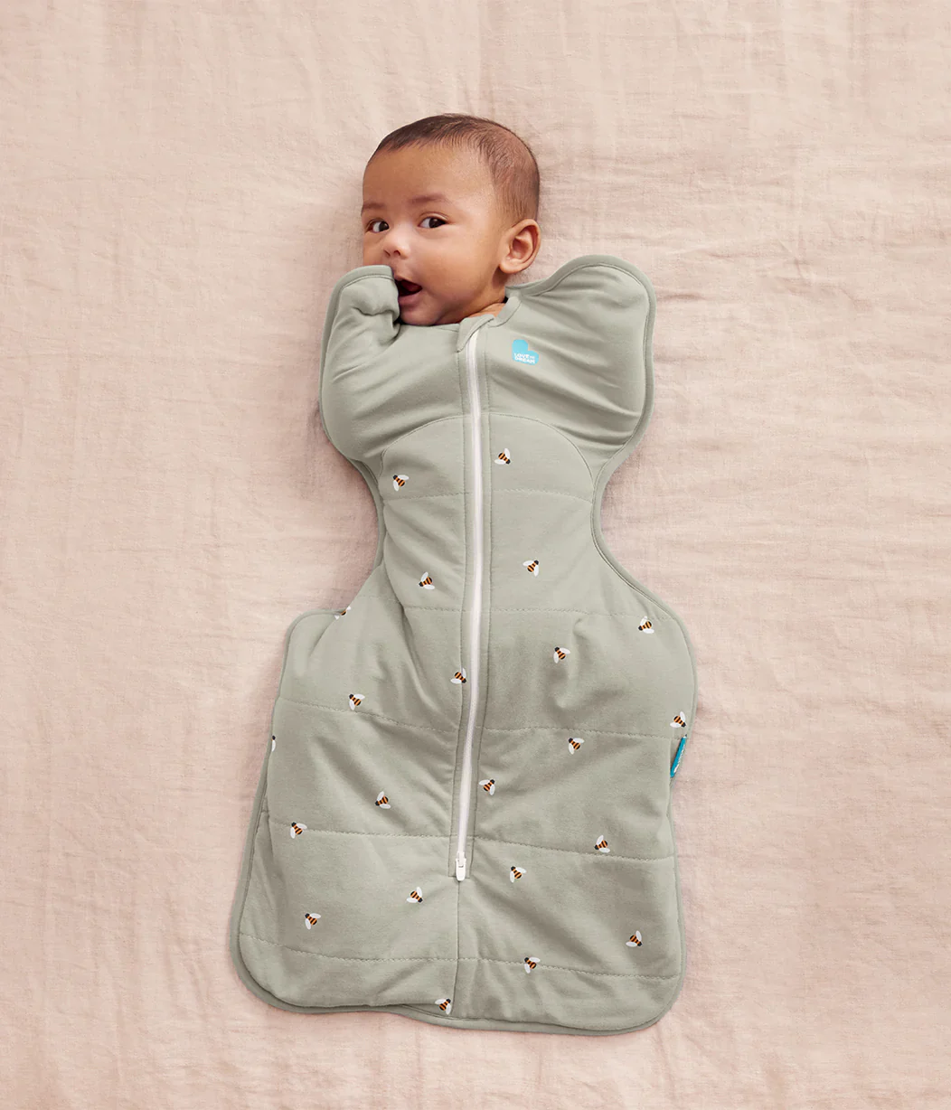 Swaddle Up Starter Bundle 1.5 | 2.5 TOG | Oat Twigs | Storm Blue Pebbles | Olive Bees - Image 6
